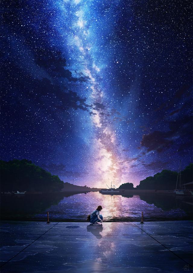 新海诚类意境壁纸,唯美动漫「星云」图插图6 新海诚类意境壁纸,唯美动漫「星云」图插图6